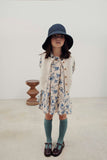 ROBE ORCHID BLEU SMOCKEE