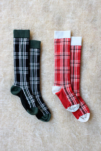 checks socks (2 colors)