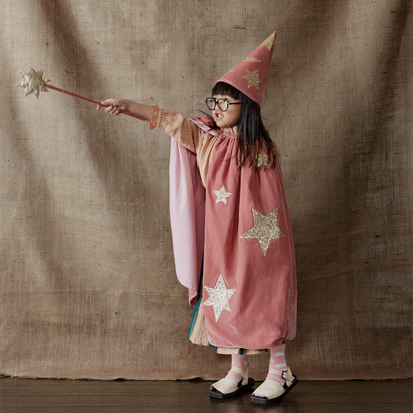 (-40%)Pink Velvet Wizard Costume