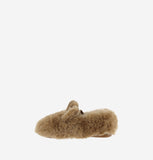 Soft Fur Mary Jane shoes (Camel kid)