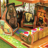 Goldilocks and three bears book and play set