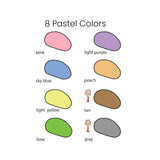24 colors crayon rocks in a bag