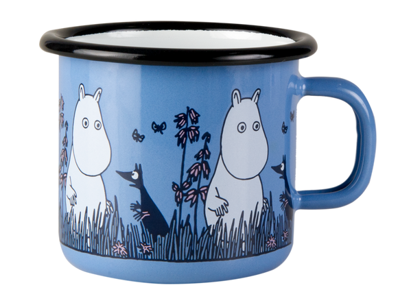 Enamel Mug 2.5dl(Moomin friends blue)