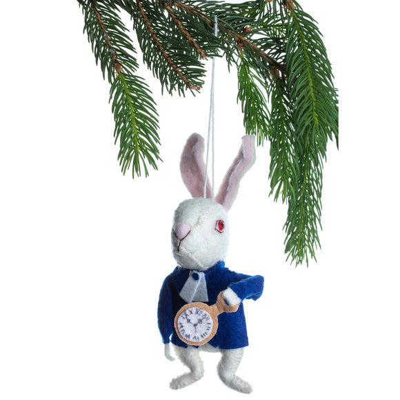 White Rabbit Ornament