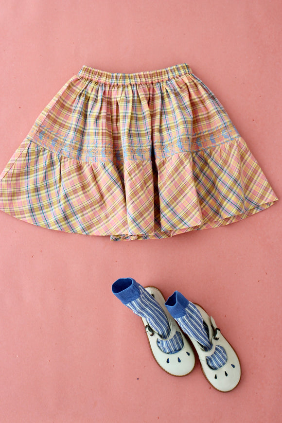 Skirt (rainbow check)