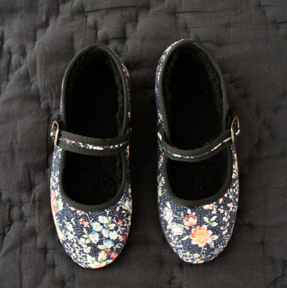 (-40%)Maryjane shoes(Black flower)