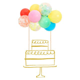 Rainbow Balloon cake topper