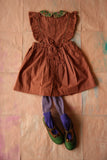 (-50%) Apron dress (small orange check)