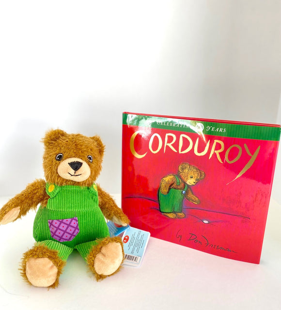 My first corduroy soft toy + Book set