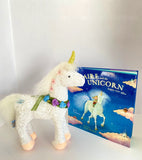 Capricon Unicorn soft toy + Book set