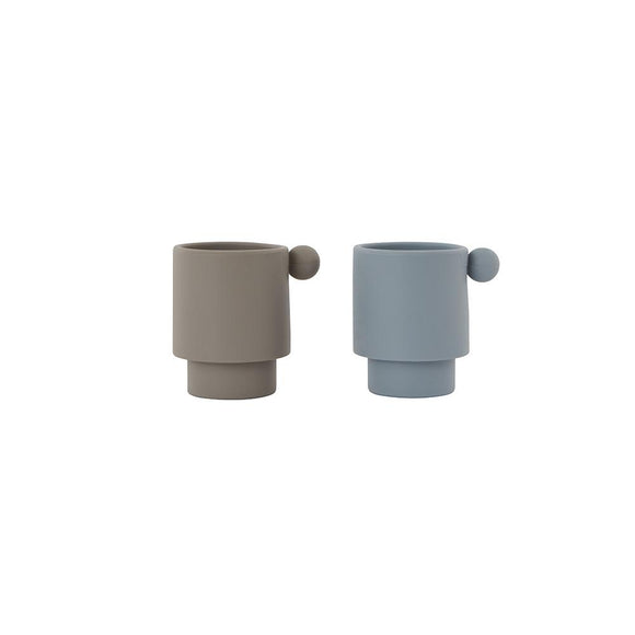 Tiny inka cup set(dusty blue/gray)