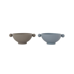 Tiny inka bowl set(dusty blue/gray)