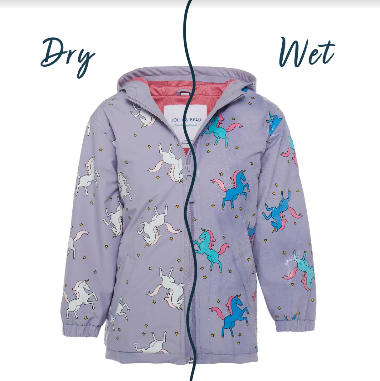 바로배송)Unicorn color changing raincoat – www.milkandchat.com