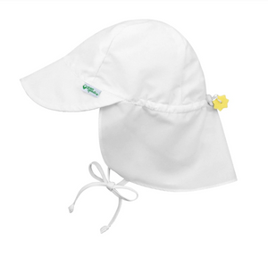 Flap sun Protection hat (White)