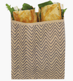 Paper sandwich bags(XLarge,Chevron )