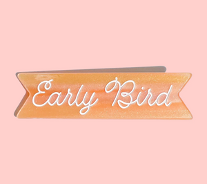 'Early bird' hair clip