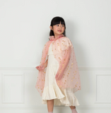 Tulle cape( white, Pink)