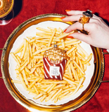 Ornament glass French fries H10cm