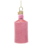 Ornament glass pink Jin bottle H10cm