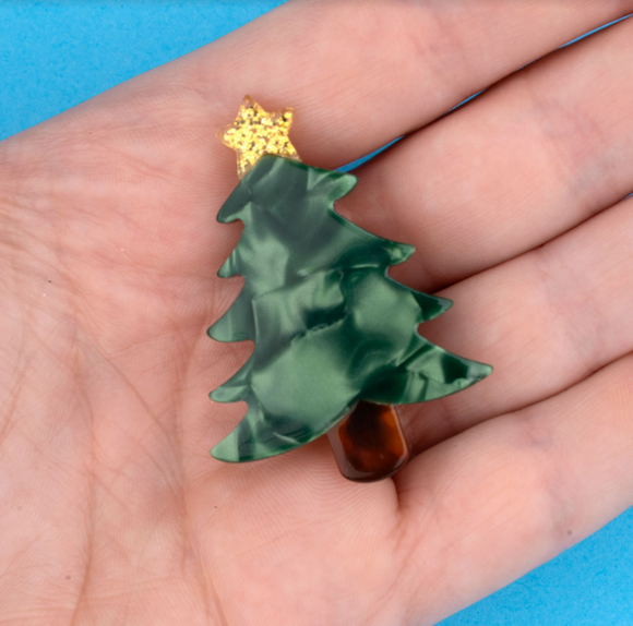 Christmas Tree Hair Clip