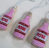 Rose Bottle, Cotton, Embellished Ornament
