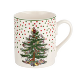 Christmas Tree Polka Dot Mug 16oz(set of 2)