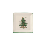 Christmas Tree Tidbit Plates S/4 5"