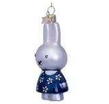 Ornament glass Nijntje/Miffy blue flower dress H11cm w/box