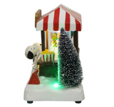 Peanuts© Battery-Operated LED Musical popcorn wagonTable Piece