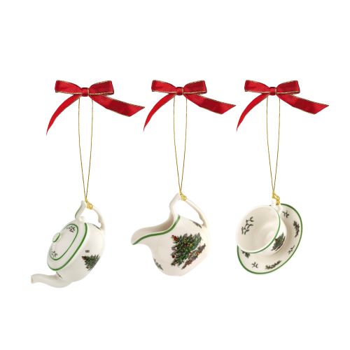 3 piece tea set ornament