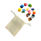 24 colors crayon rocks in a bag