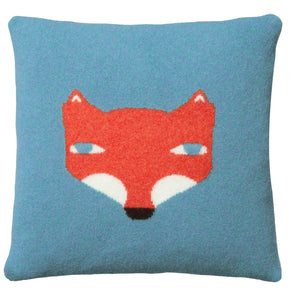 Fox cushion - Blue