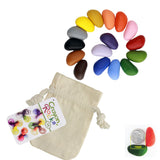16 colors crayon rocks in a bag