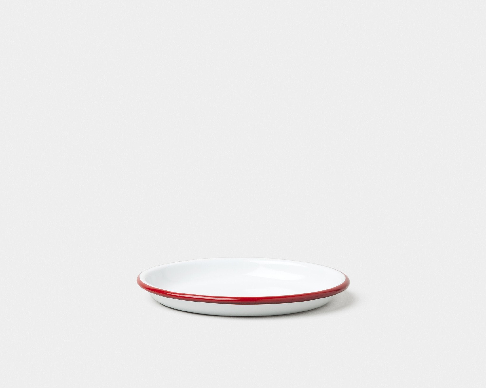 Sauce dish(large . red rim) – www.milkandchat.com