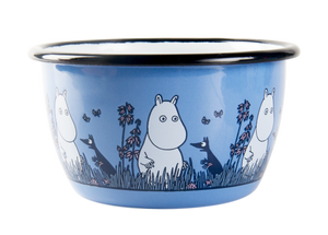 Enamel Bowl 3.dl (Moomin friends blue)