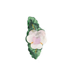 Pink Pansy hair clip