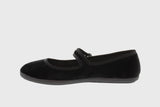 Velvet Maryjane shoes (black)